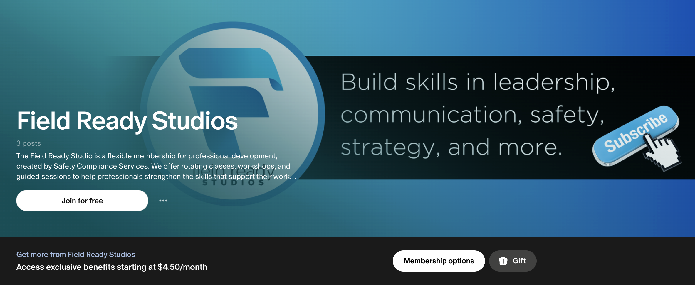 Introducing Field Ready Studios: A Patreon for Safety Leaders Who Build, Test, and Improve